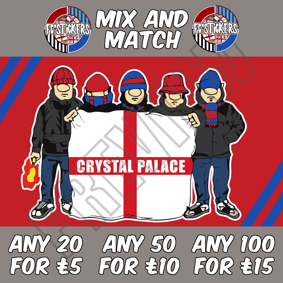 Crystal Palace Flag Hooligans
