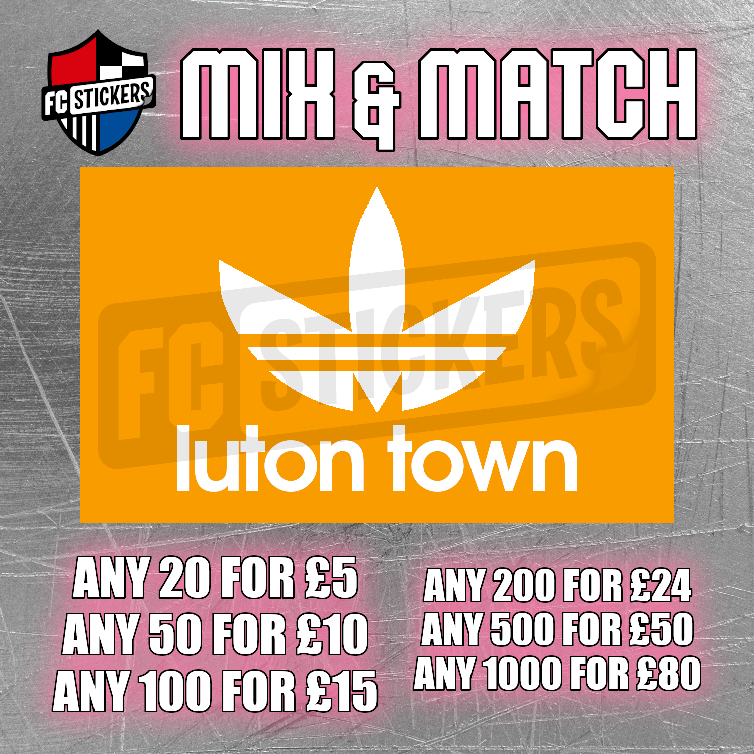 Luton Town Adi Stripes