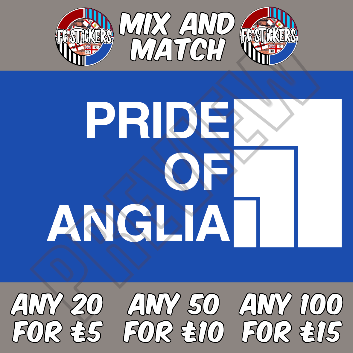 Pride of Anglia Northern Face