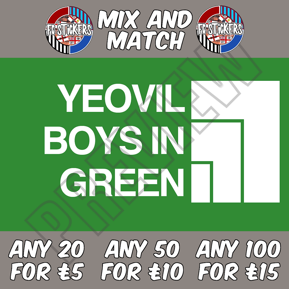 Yeovil Boys In Green Northern Face