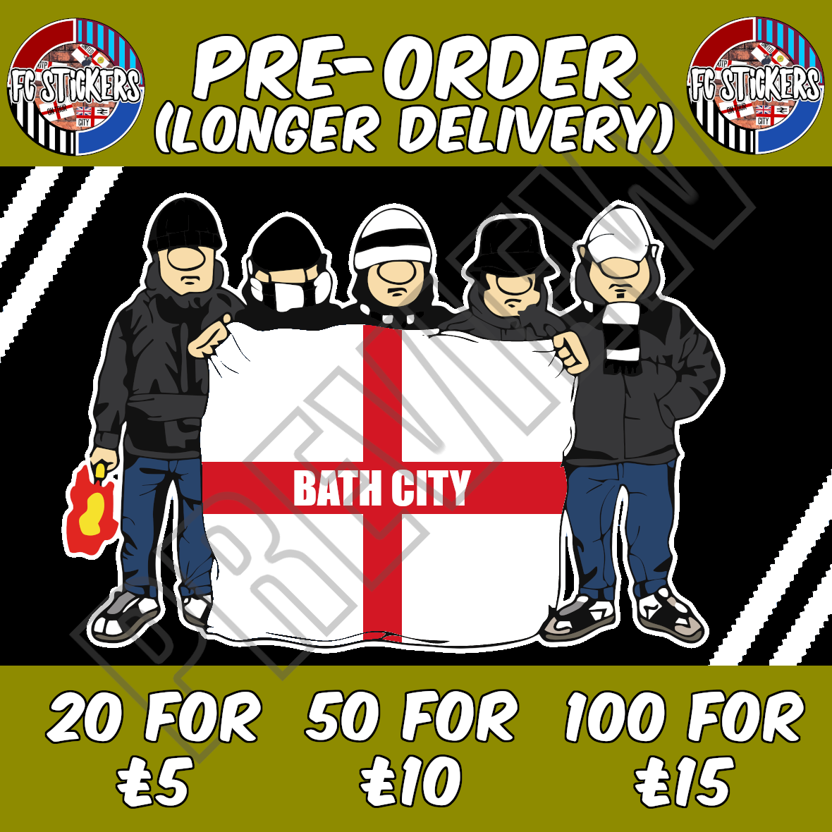 Bath City Flag Hooligans