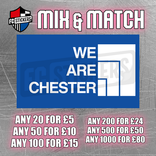 We Are Chester Northern Face | FC Stickers