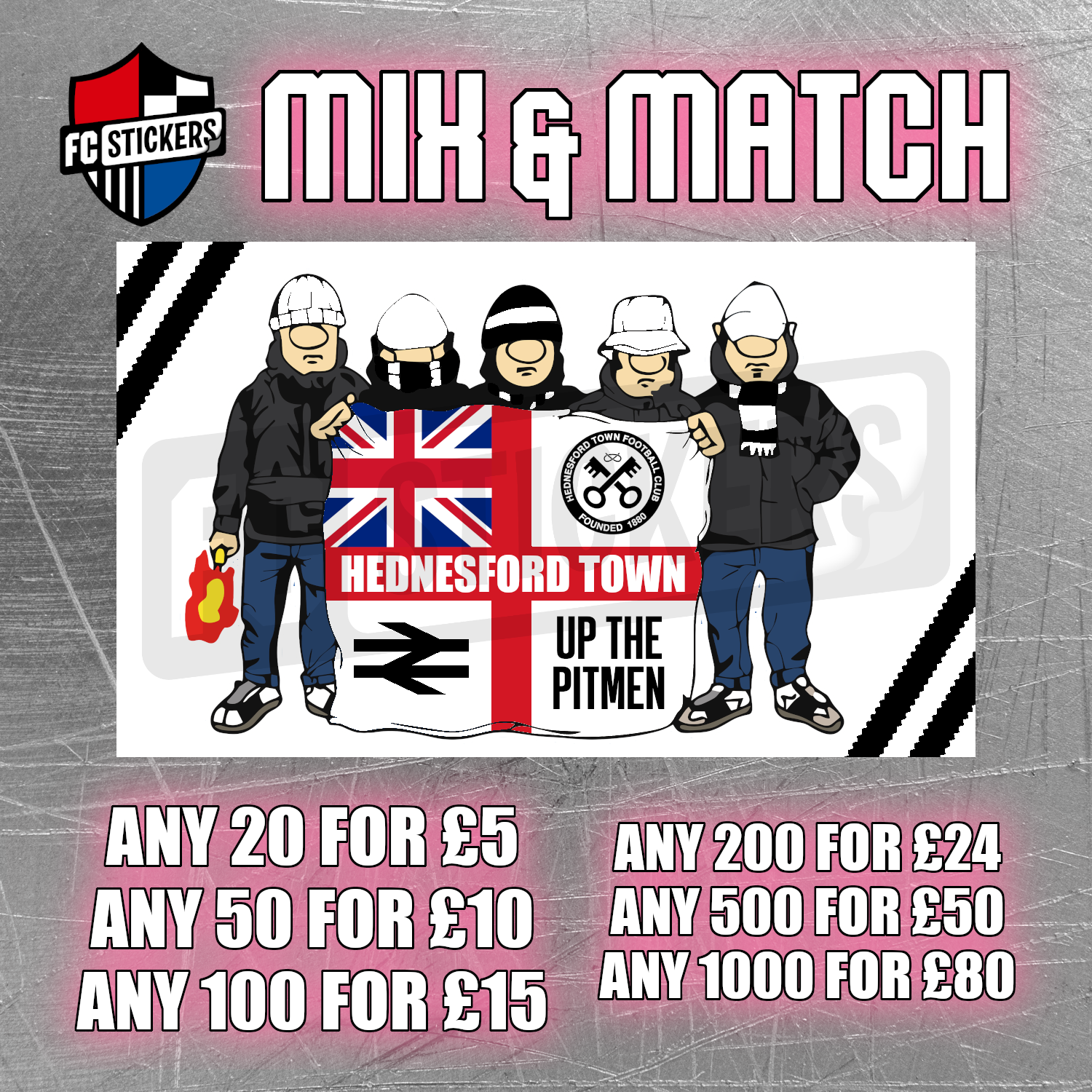 Hednesford Town Flag Hooligans