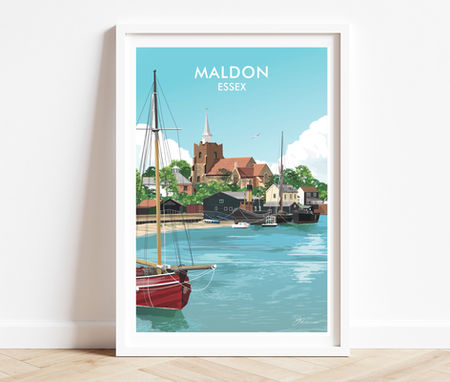 Maldon Essex travel print