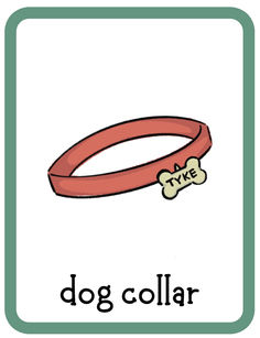 An illustrated dog collar