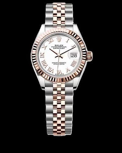 Rolex Lady Datejust "White Roman Dial" Two Tone