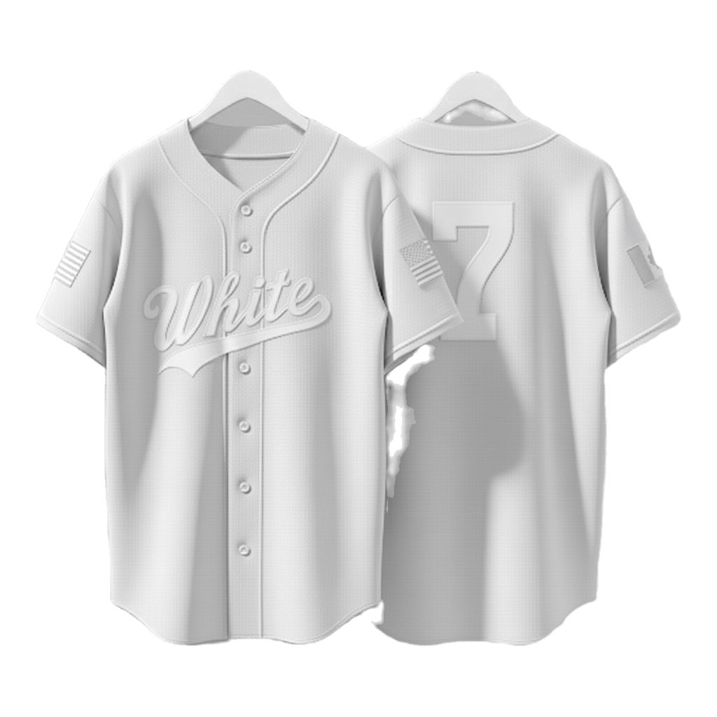 WHITE - Baseball Jersey