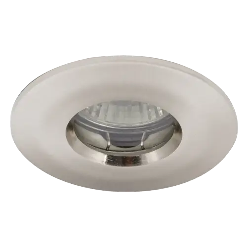 Ansell ABD/SC IP65 MR16/GU10 Die-Cast Bathroom Downlight Satin Chrome