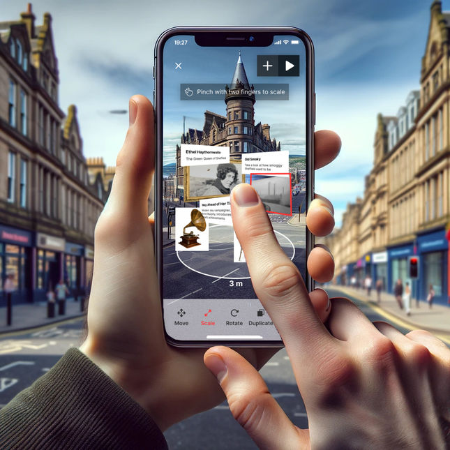 Research, Ideation, Concept design, UI, UX, User stories, User flows, Wireframing, Presentation, Cross-functional collaboration, Stakeholder Management, Problem solving, Augmented Reality, Figma, Google Slides, Miro