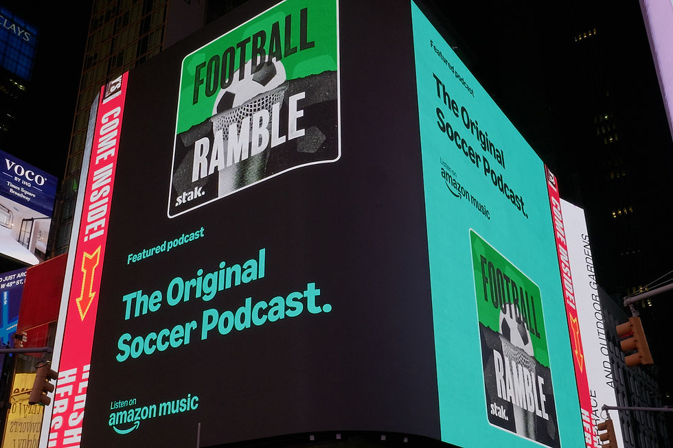 Football Ramble Takes Over Times Square, NYC