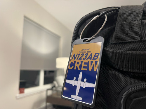 Personalized CREW Luggage Tags - Set of 3 | Chancellor Aviation