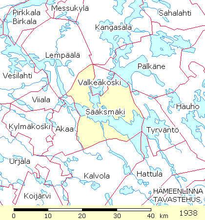 Rajakartta: Sääksmäki