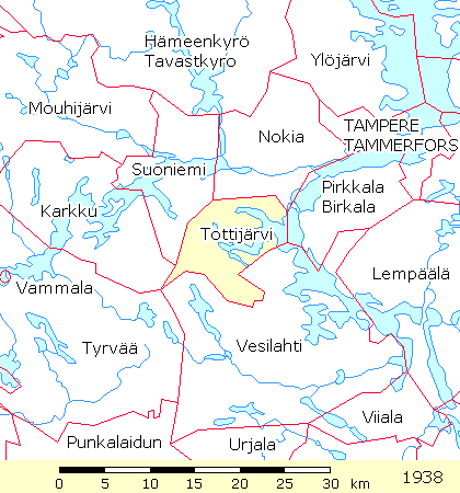 Rajkartta: Tottijärvi