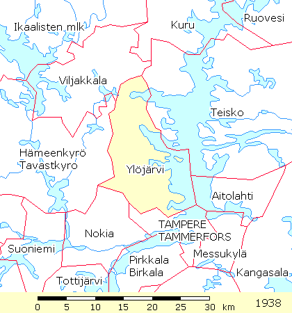 Rajakartta: Ylöjärvi