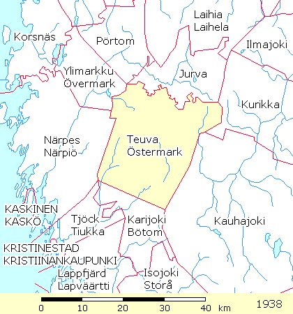 Rajakartta: Teuva