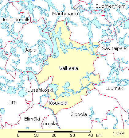 Rajakartta: Valkeala