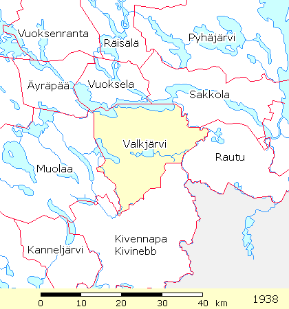 Rajakartta: Valkjärvi