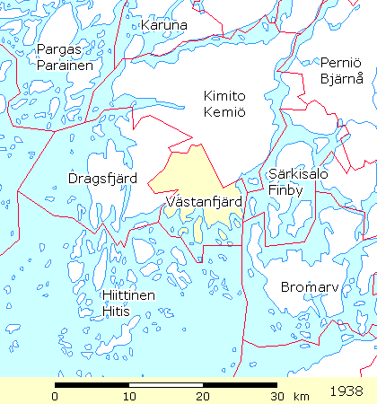 Rajakartta: Västanfjärd