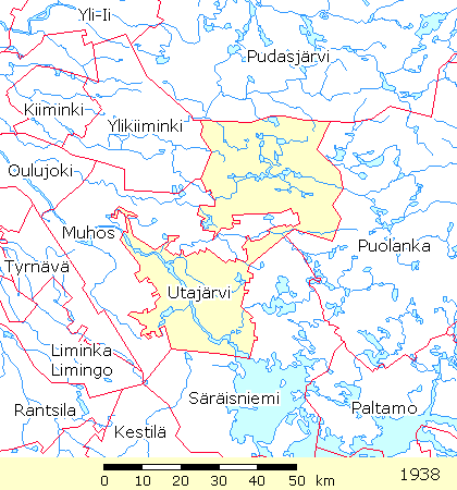 Rajakartta: Utajärvi