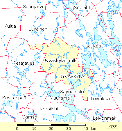 Rajakartta: Jyväskylä