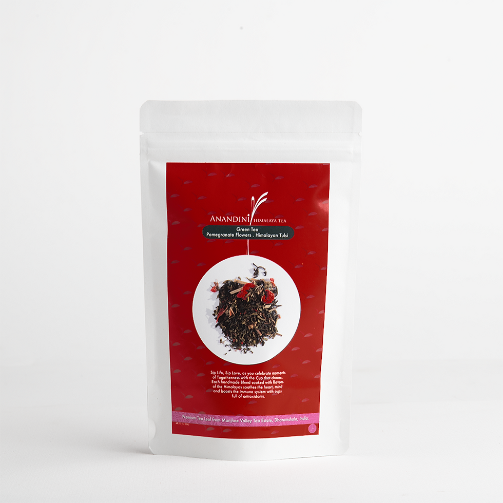 Thumbnail: Green Tea, Pomegranate Flower, Himalayan Tulsi