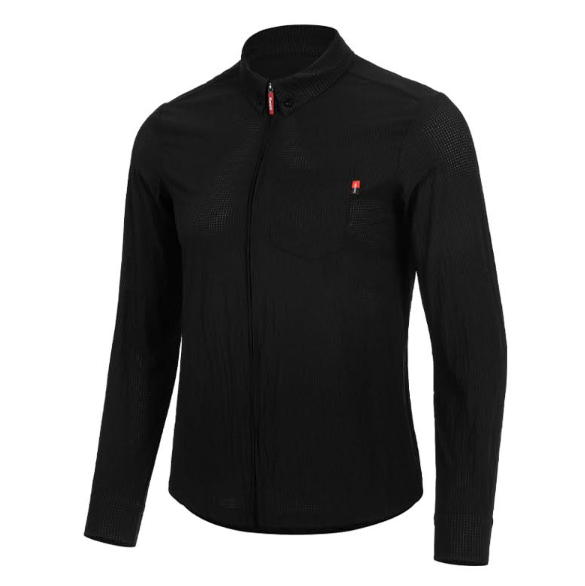 Santic Heyi Men's Long Sleeve Cycling Jersey Black