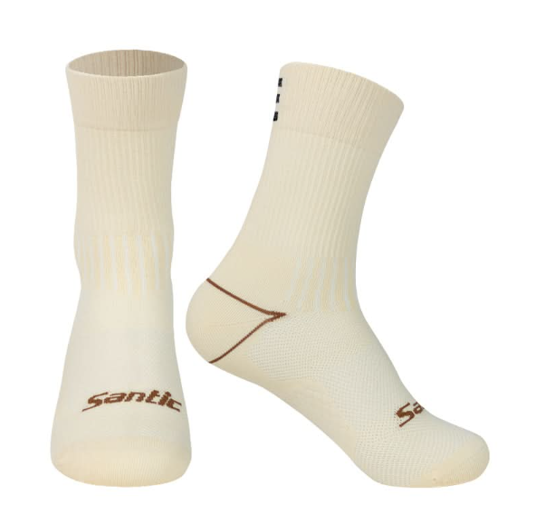 Santic Qimen Reflective Socks Apricot
