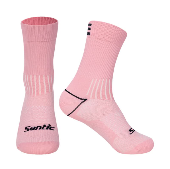 Santic Qimen Reflective Socks Pink