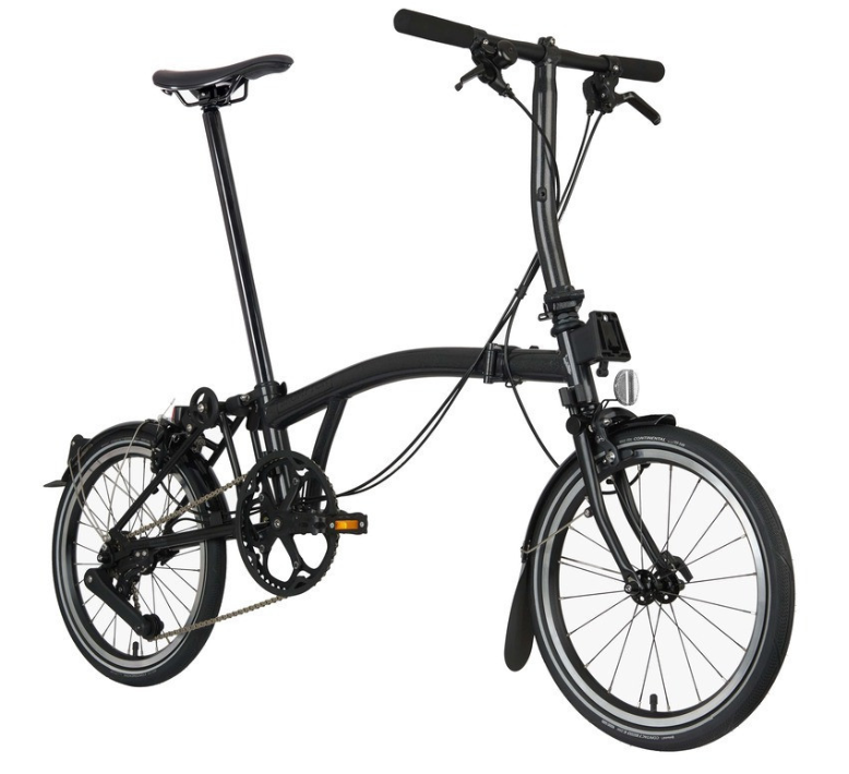 Brompton Bicycle, P LINE: Explore ( 12 Speed ) - Midnight Black