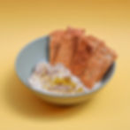 Notre bol de houmous et crackers