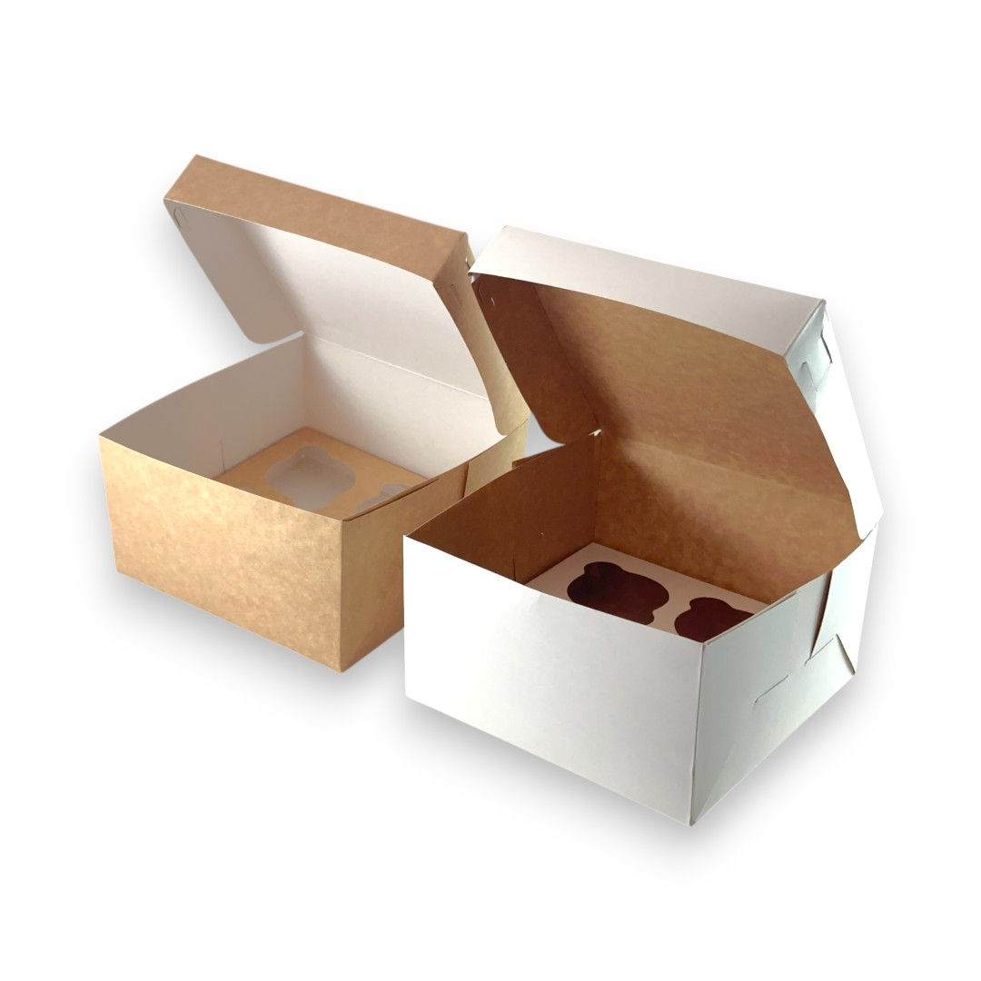 Caja e inserto 4 cupcakes