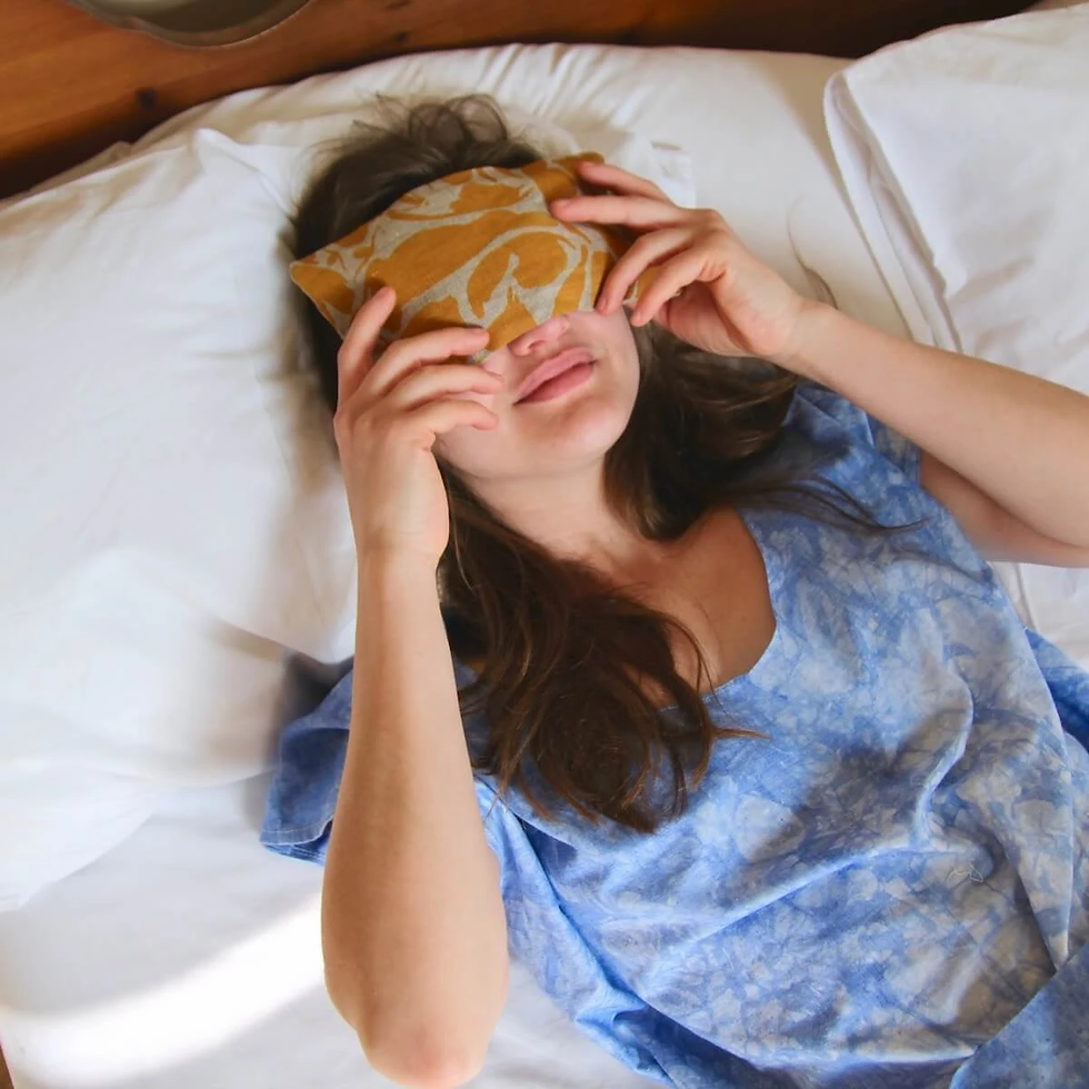 Thumbnail: Eye Pillow Creatures Navy/yellow