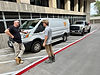 Magic technician outside commercial building in Austin, Texas.