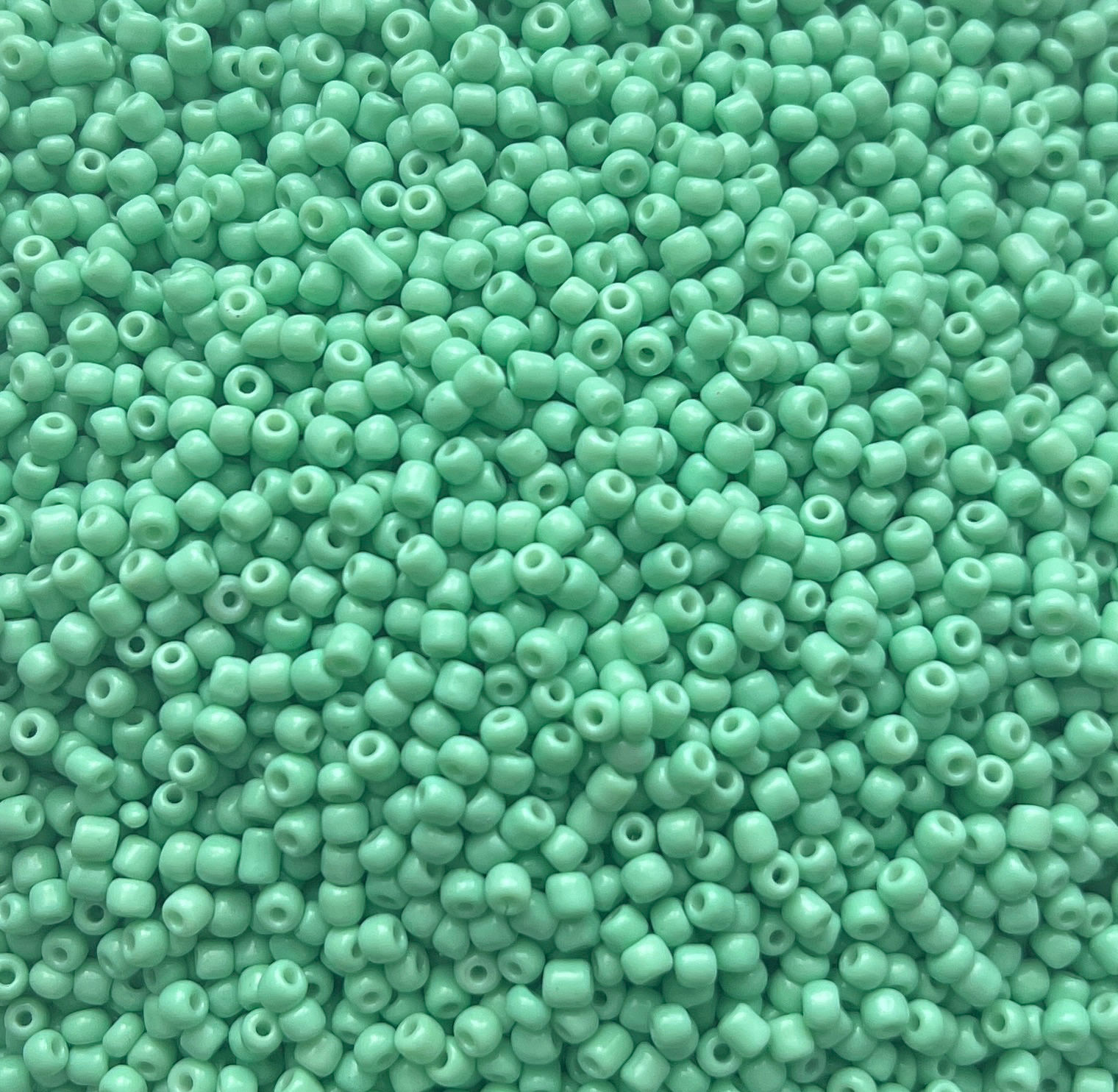 Mint green 2mm glass seed bead