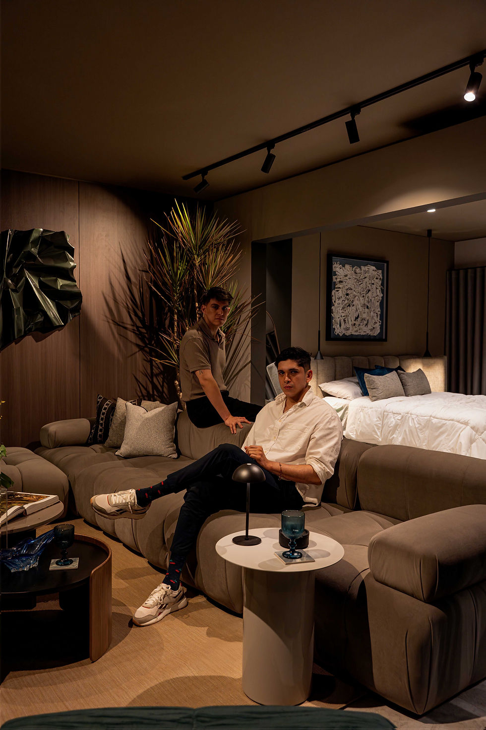 Gianmario Alva y Luis Guillermo Guzmán, responsables de Columna Negra.