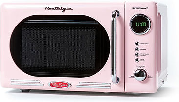 Nostalgia Retro Compact Countertop Microwave Oven, 0.7 Cu. Ft. 700-Watts with LED Digital 