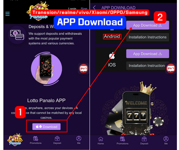 Lotto Panalo app download step1