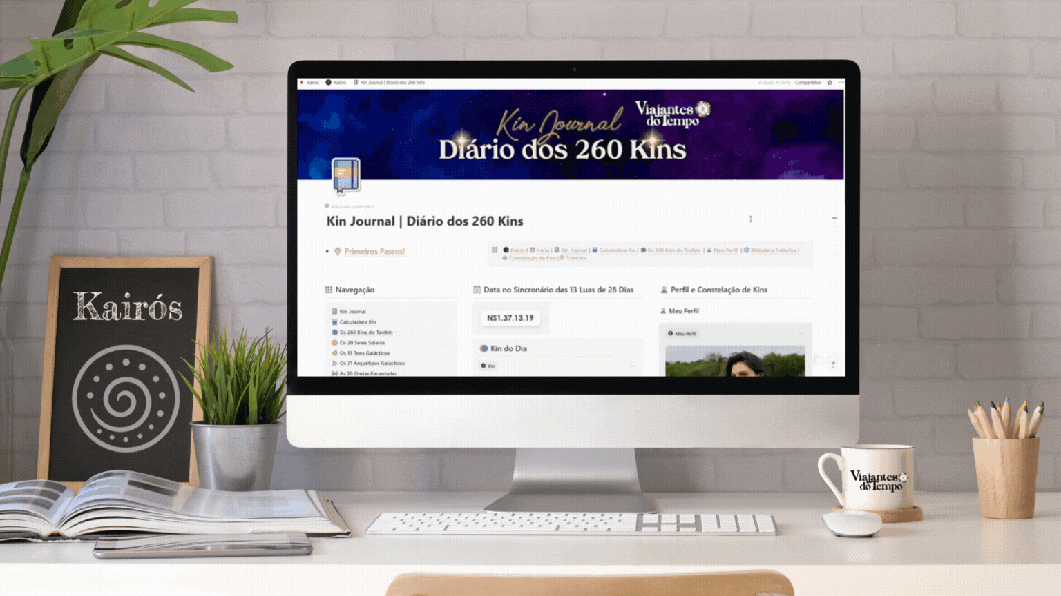 Kin Journal | O Diário dos 260 Kins  ​  Diário perpétuo para desacelerar e cultivar consciência, autoconhecimento e presença. ​  Navegue pelos 260 Kins do Tzolkin, documentando suas reflexões, sincronicidades, sonhos e insights.  Todos os seus pensamentos, emoções e experiencias organizados pelos 260 Kins- um processo autorreflexivo libertador.​