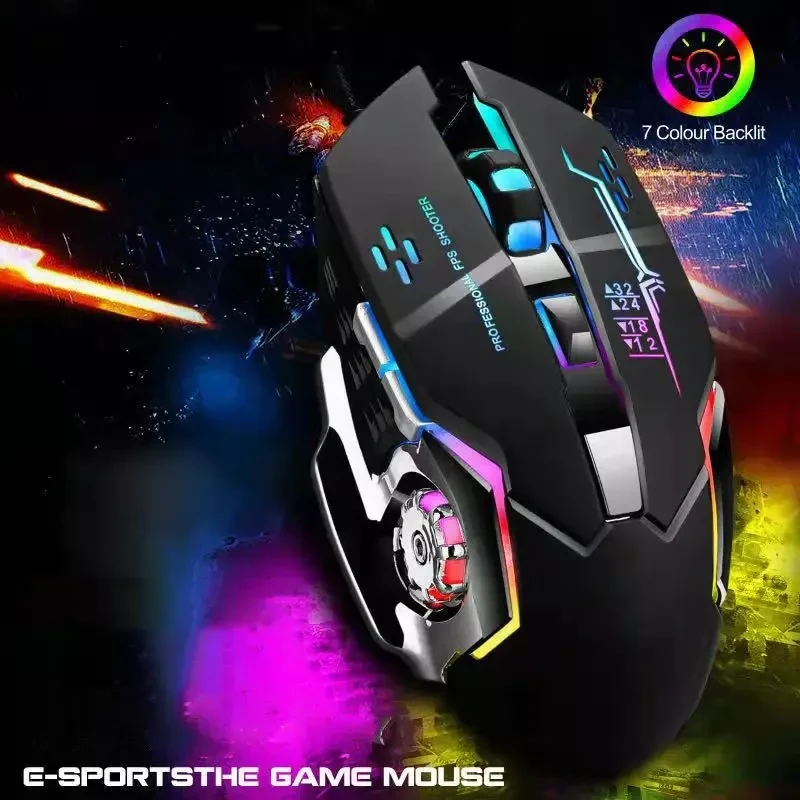 Miniatura: Mouse Gamer Para Jogo 3.200 Dpi Óptico Com Led Rgb Usb 7