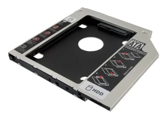 Miniatura: Adaptador Dvd Para Hd /Ssd Notebook Drive Caddy 9,5mm/12,7mm Sata