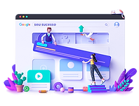 curso, site e redes sociais
