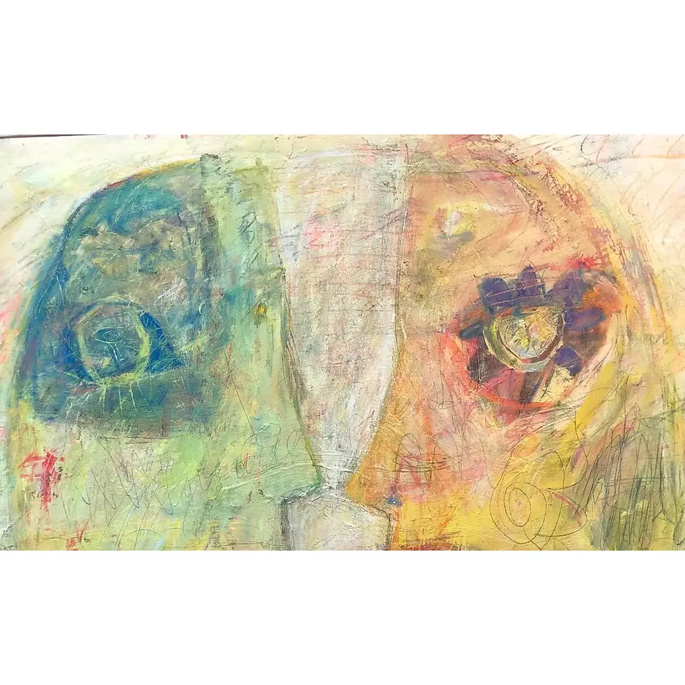 Thumbnail: “Inner Conversation” Contemporary Abstract Expressionist Original Painting by El