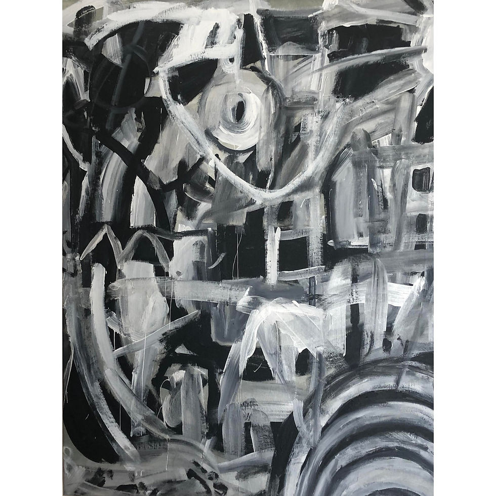 Thumbnail: Oversized Abstract Painting“Love & Light Surrounds”