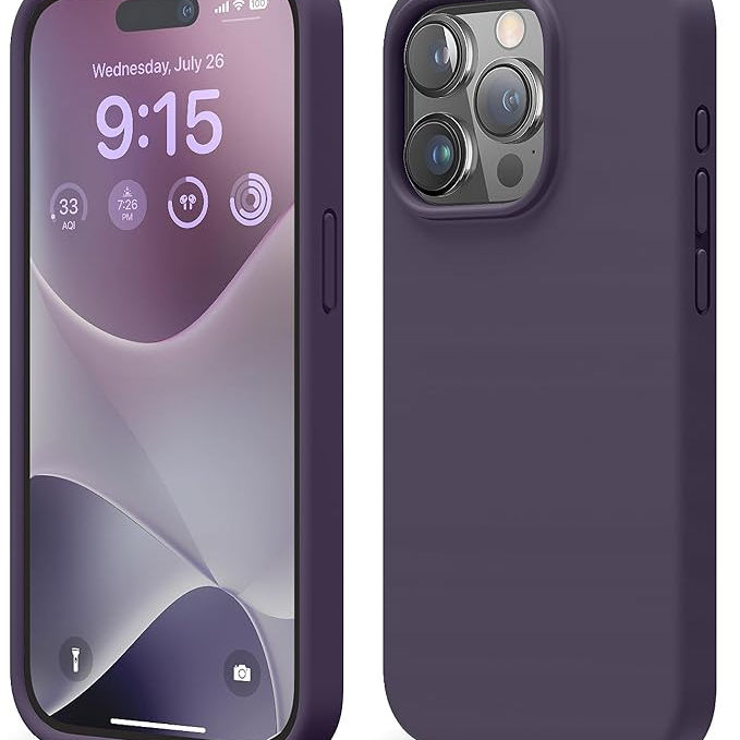 Silicone for iPhone 15 PRO case cover Full Body Protection