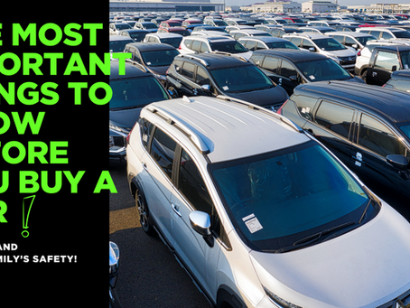 The most important things to know before you buy a car