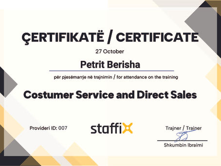 Customer Service and Direct Sales 