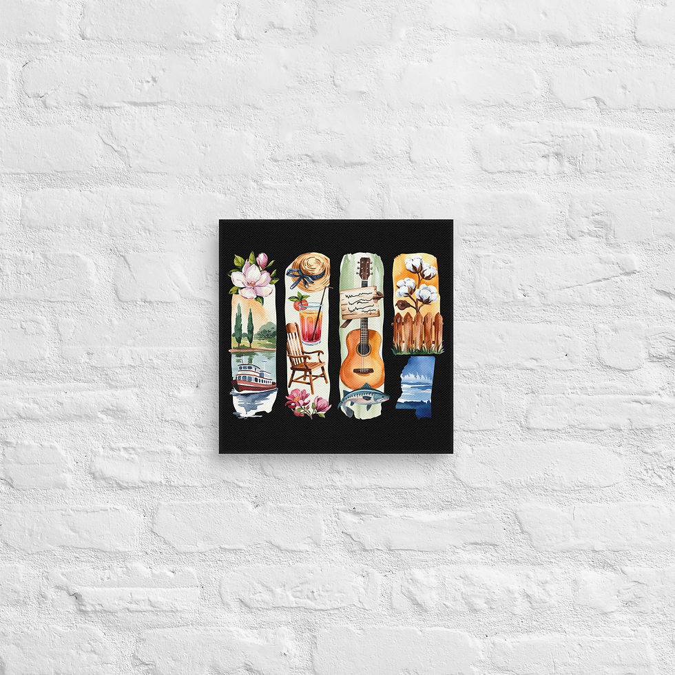 Thumbnail: Mississippi Charm - River Views, Nature & History Canvas