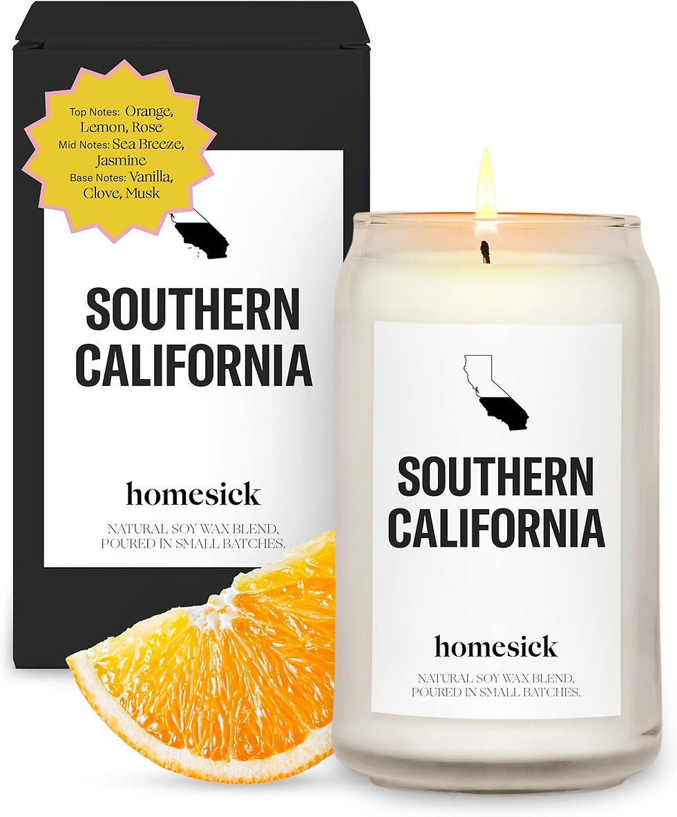 Homesick Scented Candles for Home (Southern California) - Light It and Close Your Eyes