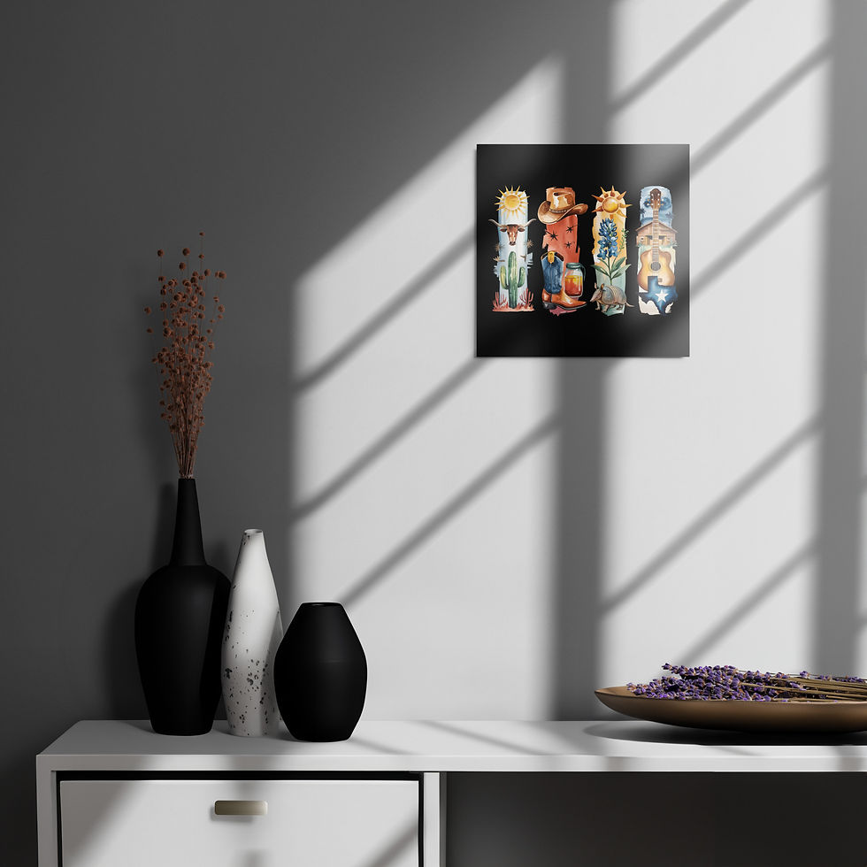 Thumbnail: True Texas Spirit - Desert, Cowboys & Western Vibes Metal Prints