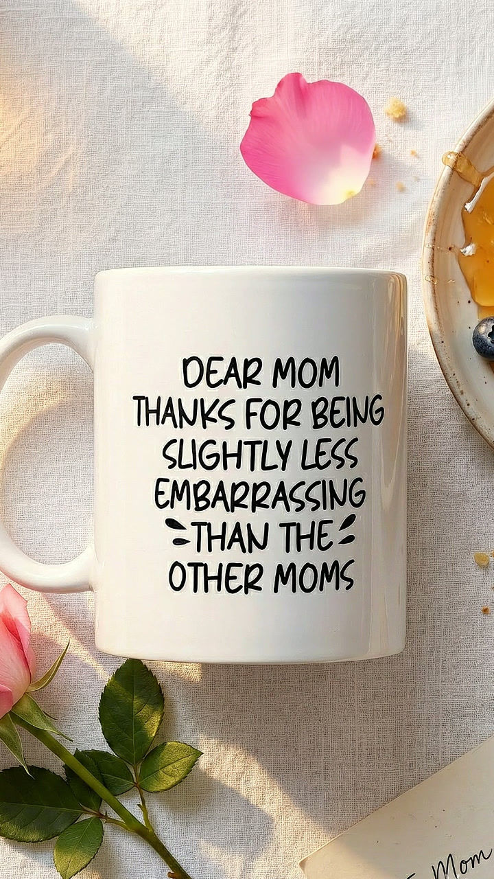 Thumbnail: Funny Less Embarrassing Mom Quote Mug | Funny Mother's Day Gift